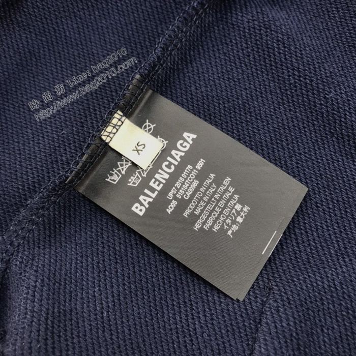 Balenciaga男裝 巴黎世家20年秋冬新款麥穗徽標印花連帽衛衣 男女同款  ydi3112